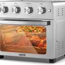 SKOZESE Air Fryer Toaster Oven Combo, 22QT Air Fryer Oven, 5-In-1 Toaster Oven Air Fryer Combo With Warm, Broil, Toast, Bake, Air Fry, Toaster Convection Oven Oil-Free, Stainless Steel Air Fryer