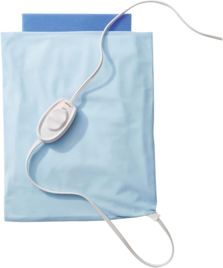 Sunbeam Heating Pad Standard Size (12" X 15" (Pack of 1), Light Blue)