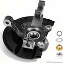 698-411 Front Steering Knuckle & Wheel Bearing Hub Assembly Compatible with Jeep Compass 2007-2017, Patriot 2007-2017, Dodge Caliber 2007-2012, Left Driver Side, LK129