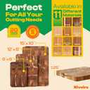 Riveira Acacia Wood Cutting Board  Versatile and Durable: Set Of 3 Pcs Rectangular Wooden Cutting Board  Natural Wooden Cutting Boards For Kitchen  Complete Acacia Wooden Chopping Board