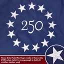250 Years USA Anniversary 3x5 FT Outside Flag - Embroidered, Heavy-Duty Outdoor Polyester, Fade-Resistant, Reinforced Stripes & Brass Grommets Patriotic US Flags, High Wind all Weather Flag