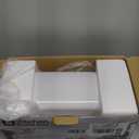 Kitchen in the box Stand Mixer,3.2Qt Mini Electric Food Mixer,6 Speeds Portable Lightweight Kitchen Mixer for Daily Use with Egg Whisk, Dough Hook, Flat Beater (White)