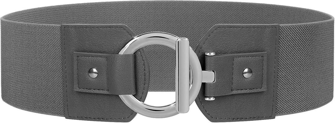 JASGOOD Women Wide Elastic Waist Belt Fashion Stretchy Dress Belt