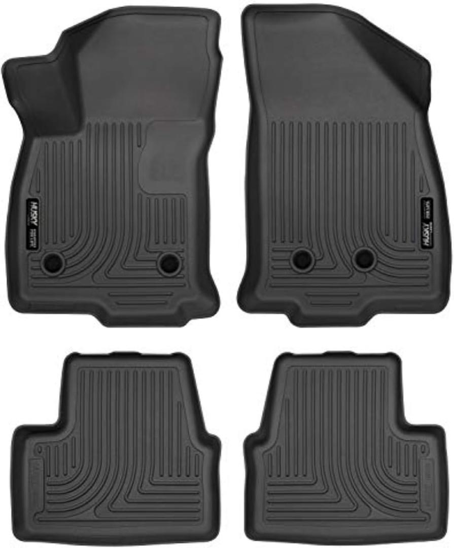 Husky Liners Weatherbeater Floor Mats | Fits 2016-2019 Chevrolet Volt | Front & 2nd Row, 4-pc Black - 98281