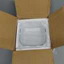 Square Glass Containers with Lids, 24 oz Freezer Safe Borosilicate Glass Food Storage Containers, 3 Cup Sandwich Containers/Box for Lunch, Small Glass Freezer Yogurt/Cereal Bowls for Meal Prep, 4 Pack