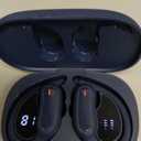 Wireless Earbuds Bluetooth Headphones, Bluetooth 5.3 Stereo Over Ear Buds,Noise Cancelling Mic, IP7 Waterproof Headset for Running/Workout - Navy Blue