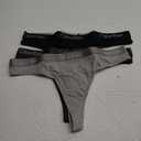 Calvin Klein womens Motive Cotton Multipack Thong Panty, 3 Pack M