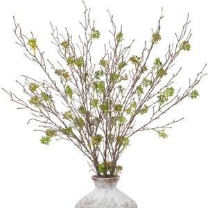 dallisten Tall 6PCS Artificial Willow Branches for Vase, 32'' Bendable Faux Eucalyptus Stems with Green Fruits for Home Decor, Fake Branches for DIY Crafts Wedding Farmhouse Garden Office Room Decor