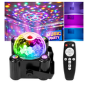 Disco Ball Party Lights Sound Activated Strobe DJ Stage Lighting for Indoor Room Outdoor Dance Floor Parties Birthday Rave Home Karaoke Halloween Christmas Wedding Show Bar Club Decorations