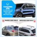 220lbs Upgraded Sorento/Sorento Hybrid Roof Rack Cross Bars Compatible with 2021-2025 Sorento and Sorento Hybrid (Only for Flush Side Rails), Heavy Duty Aluminum Cargo Bars for Rooftop Cargo Carrier