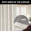 100% Blackout Shield Full Blackout Curtains for Bedroom 84 inch Length 2 Panels Set, Clip Rings/Rod Pocket Faux Linen Black Out Curtains for Living Room, Thermal Insulated, 50Wx84L, Beige