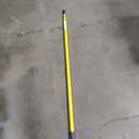 Structron 60241 SS60 Fiberglass Handle with Metal Threaded Tip, 1" x 60" Straight, Yellow