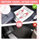 Windspeed 100P Upgrade Material Paper Floor Mats for Cars Disposable Floor Mats for Car Detailing Vehicles Disposable Pedal Pads for Automotive Temporary Cars Pedal Protector