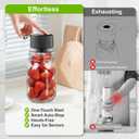 Electric Mason Jar Vacuum Sealer Kit, Automatic Jar Sealer for Wide and Regular Mouth Mason Jars, Portable Cordless Vacuum Sealer for Canning and Food Storage, Includes 20 Lids, 24 Labels, Black