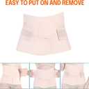 Trendyline Women Postpartum Girdle Corset Recovery Belly Band Wrap Belt,Beige Nude, Medium