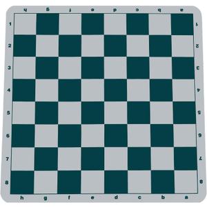 WE Games Original 100% Silicone Tournament Chess Mat - 20 in. Board, Green