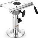 Boat Seat Pedestal with Slide, Aluminum Adjustable Height from 14" to 20" Locking Boat Seat Pedestals, Boat Seats Captain Chair Fishing Seats