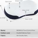 Cloud Align Memory Foam Pillow for Sleeping, Contour Neck Support Bed Pillow for Side and Back Sleepers, Cloud-Cell Surface, Cervical Pillow with Washable Cover