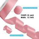 4 x LaRibbons 1 1/2 Inch 25 Yard Double Faced Satin Ribbon,Dust Pink Satin Craft Fabric Ribbon for Gift Wrapping Floral Bouquets Wedding Party Decoration