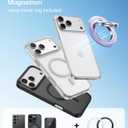 SYNCWIRE for MagSafe Ring Phone Holder, 360 Rotation Magnetic Cell Phone Grip Dual-Sided Magnets Phone Ring Kickstand Compatible with iPhone 17 16 15 14 13 12 Pro Max MagSafe, Android, Samsung etc.