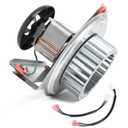 Furnace Draft Inducer Motor Assembly for Carrier, Bryant, Payne, Jakel Furnace 318984-753 HC21ZE117 HC21ZE114A LA11AA005 Inducer Motor Blower Wheel with Mounting Bracket Kit Replacement Parts