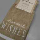 Homewear Embroidered Hand Towels (Set of 2) Measuring 15 X 25 In. (38 X 64 Cm) Featuring Harvest Wishes Embroidery With Super Absorbent Properties For Everyday Use