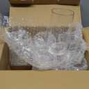 Wlasss Drinking Glasses Set of 6, 16.4 oz Crystal Water Glasses,Tall Glass Cups,Highball Glass for Cocktail,Juice,Mojito,Iced Tea,Kitchen and Bar Glassware,Gifts for Christmas