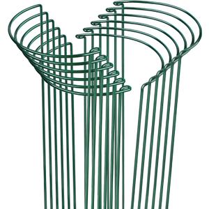 LEOBRO 12PCS Plant Supports, 24 Inch Peony Cages and Supports, Garden Plant Stakes for Indoor Plants, Outdoor Plants, Peony Tomato Monstera Hydrangea Stakes, 10" W x 24" H