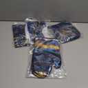 Bencailor 6 Pcs Marble Kitchen Decor Gold Pot Holders Oven Mitts 2 Dish Towels 2 Farmhouse Cooking Mittens Oven Glove and Potholder for Baking Cooking Grilling Supply Accessories (Blue)