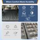Self-Inflating SUV Air Mattress with Built in Electric Pump，car air Mattress with Pillow for Trunk，Portable car Mattress for Travle and Camping, Dark Grey