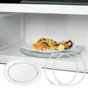 2 Pcs WB06X10705 Microwave Turntable Ring for GE Microwaves, Microwave Roller Ring, Glass Plate Tray Support Holder