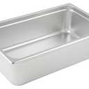 Winco Full Size 6" Deep Metal Food Pan / Steam Table Pan, Anti-Jam, 25 Gauge