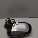 Left Driver Side Mirror Compatible With 2021 2022 2023 2024 2025 Toyota Sienna With Manual Folding Power Glass Heated Bilnd Spot Black Replace#8794008190(6Pins)