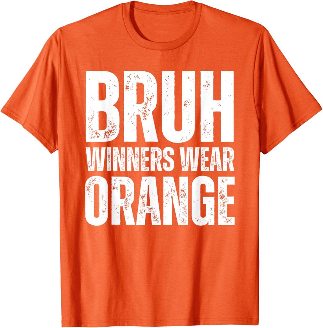 Winners Wear Orange Team Spirit Week Game Color Sports day T-Shirt