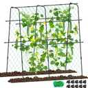 Garden Trellis for Climbing Plants Outdoor, Deaunbr Cucumber Trellis for Raised Bed, Metal Trellises Gardening Supplies, Arch Plant Support Frame for Vegetable, Flower, Tomato, Bean, Pea, Melon, Grape