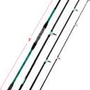Fiblink Surf Fishing Rod 4 Piece Portable Travel Surf Spinning Rod Carbon Fiber Saltwater Fishing Rod 12ft