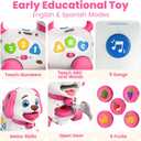 Vahome Puppy Toy for 1 Year Old Girl Gift, Musical Baby Toy 6-12-18 Month, First Birthday Gifts for 1 Year Old Girl Boy, Educational Infant Toys for 7 8 9 10-12 Month (Pink)