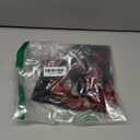 Sexy Mini Skirt with G-String Floral Lace Sheer Bralette Lingerie Set 3 Piece Otufits (Black Red) L