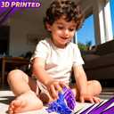 3D Printed Dragon Egg with Dragon Toys, Articulated Dragon Toys for Kids, Animals Figure Fidget Dinosaur Eggs, Kids Easter Eggs Basket Stuffers, Gifts for Boys and Girls 3 4 5 6 7 8 (Purple)