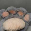 Cat Paw Cushion Kawaii Chair Cushions 31.4 x 27.5 inch Cute Stuff Seat Pad Comfy Lazy Sofa Office Floor Pillow for Gaming Chairs Room Decor (27.5 x 23.6 inches (70 x 60 cm), Grey)