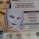 Shark CryoGlow LED Face Mask with Under-Eye Cooling, Anti-Ageing & Blemish Repair, Red & Blue LED, Infrared Light Therapy, USB-C, Remote Control, Storage Bag, Blue Frost, FW312