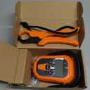 Fish Scale, Waterproof Floating Fishing Scale with Lip Gripper, 110lb/50kg Hanging Digital Fish Digital Scale, Floating with LCD Backlit, Tape Measure for Fishing Hunting, Batteries Included (Orange)