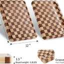 Acacia Wood Cutting Boards for Kitchen-Large Wooden Cutting Boards for Chopping Meat, Cheese, Fruits, and Vegetables