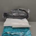 QPAU Blow up Inflatable Toddler Travel Bed with Sides, Toddler Air Mattress for Camping, Traveling, Hotel, or Home Use, Hand Pump Included (Cyan)