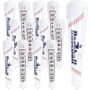 Pack of 24 20 Inch Inflatable Baseball Bat Oversized Inflatable Toy Bat Baseball Party Favors Goodie Bag Stuffers Sports Birthday Party Favors for Kids Carnival Prizes Supplies