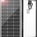 100 Watt Solar Panels, 9BB Monocrystalline 12V 100W Solar Panel, 23% High Efficiency PV Module Power Charger for RV, Home, Farm, Boat, Caravan and Off-Grid Applications