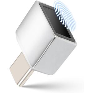 USB-C Fingerprint Reader Biometric Scanner Hello Plug and Play USB Type-C Fingerprint ID Device Compatible 11 10 PC Laptop Fast Secure Login Authentication