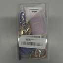 Key Fob Cover with Diamond Keychain for Women, Car Key Holder Compatible with Jeep Grand Cherokee Renegade Dodge RAM Durango Challenger Chrysler Protector, 5 Buttons (Purple-Heart)