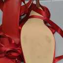 Satin Ballet Heels for Women Closed Square Toe Bow Ballerina Heels Lace Up High Heel Slingback Pumps Strappy Stiletto Mary Janes Elegant Party ShoesSatin Ballet Heels for Women Closed Square Toe Bow Ballerina Heels Lace Up High Heel Slingback Pumps S