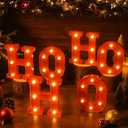 EDYCON Christmas Letter Lights Sign Table Decorations Christmas LED Light up Letters Battery Powered Letter for Home Bar Party Bedroom Tabletop Indoor Decor Gift(HOHOHO